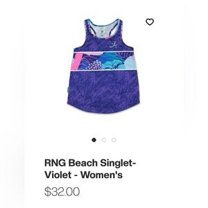 Run Guam Beach singlet Violet Women's Purple Tank Top